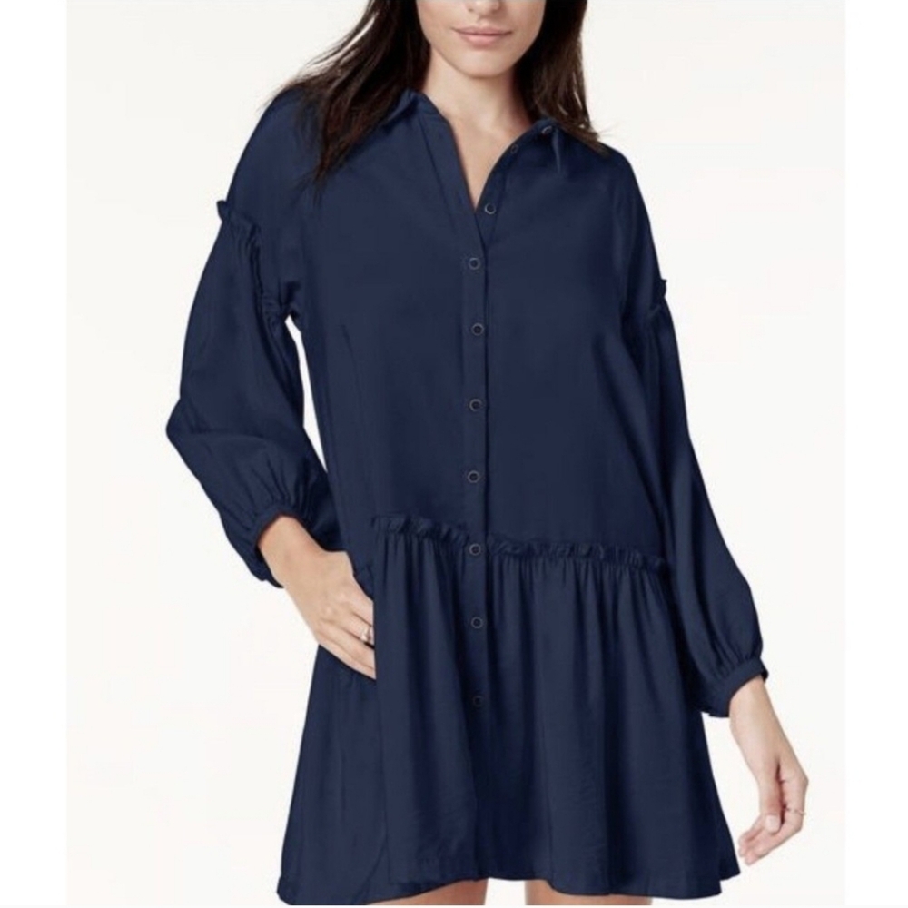 Free‎ People Drop-waist Casual Shirtdress  Size XS